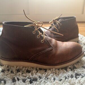 Red Wing Shoes - Men's Desert Ankle Boots - Lace Up, Leather Oro Brown (Size 10)